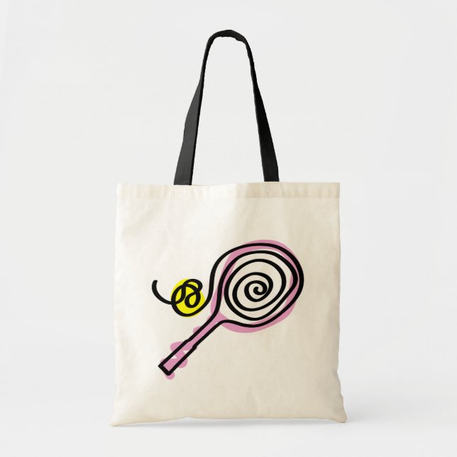 Sac à raquette de tennis rose mignon (Devant)