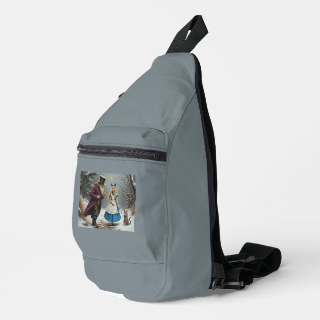 Sac à sacs gris Alice Winter (Coin droit)