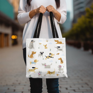 Sac à tireur à motif de chien mignon, Amusant pour
