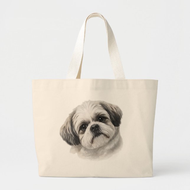 Sac à Tote Art Shih Tzu (Devant)