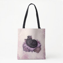 Sac à Tote Chat Noir Magie Sombre de Velvet