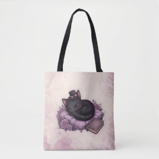 Sac à Tote Chat Noir Magie Sombre de Velvet