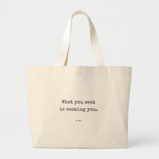 Sac à Tote Citation de Rumi - Ce Que Vous Cherchez
