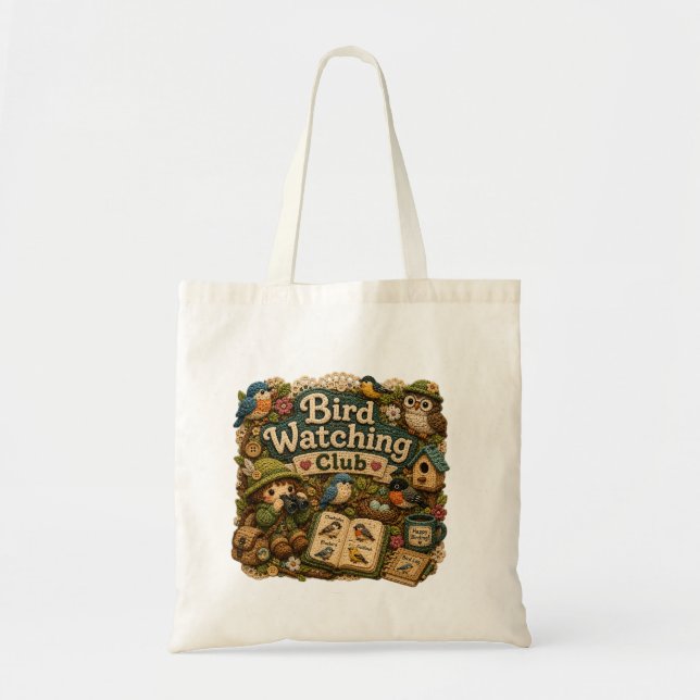 Sac à Tote Club d'Observation des Oiseaux | Cadeau (Devant)