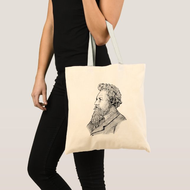Sac à Tote de la Bibliothèque de Portraits William (Devant (produit))
