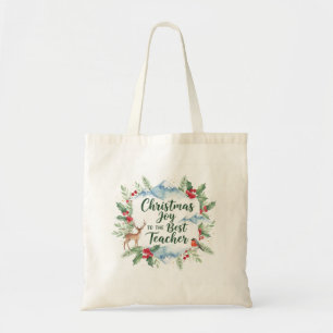 Sac à Tote de Noël à l'aquarelle – Hiver
