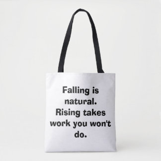 Sac À Tote Démotivation Drôle De Chute Est Naturel