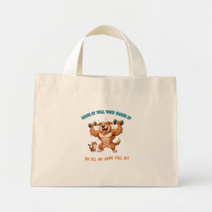 Sac à Tote Drôle de Chien de Gym Fais Semblant Jus