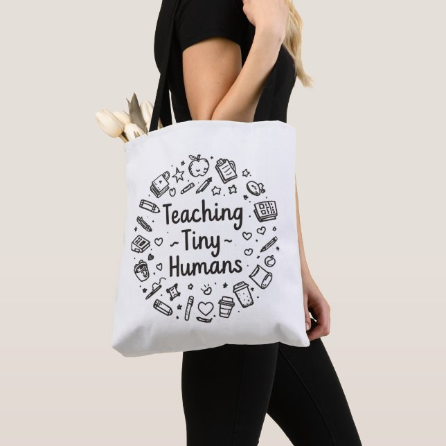 Sac à Tote Enseignant pour Petits Humains (De près)