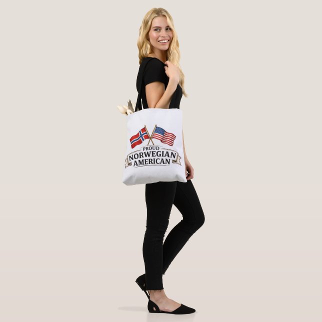 Sac à Tote Fier Norvégien Américain (Sur le modèle)
