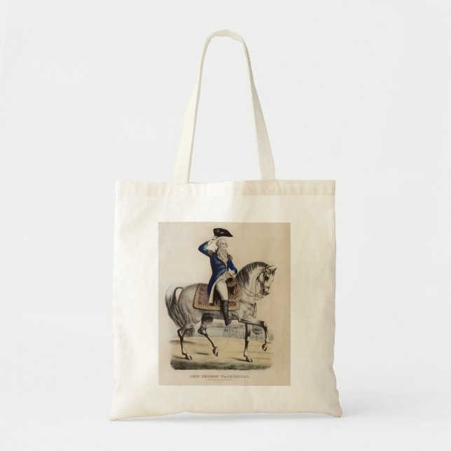 Sac à Tote George Washington à Cheval Antique (Devant)
