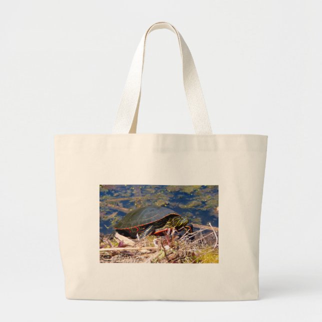 Sac à Tote Grand format Tortue peinte (Chrysemys p (Devant)