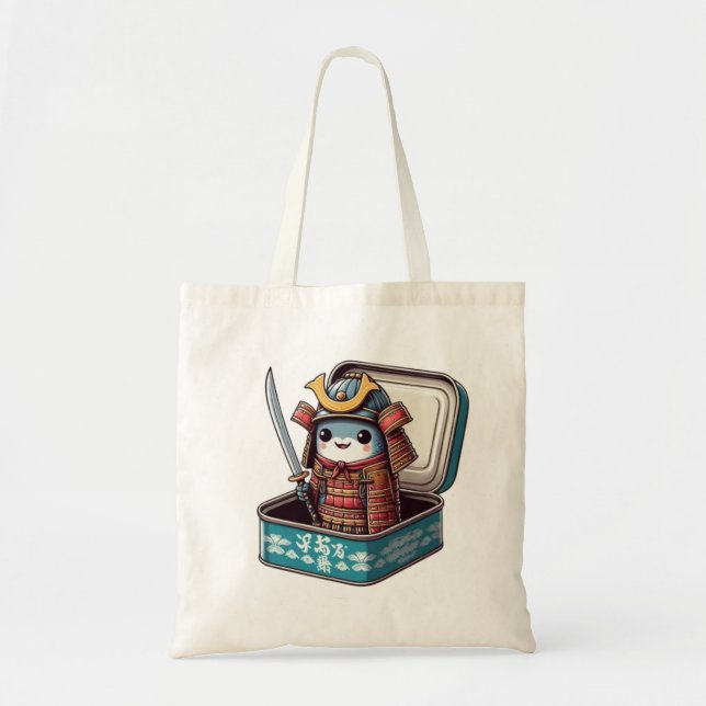Sac à Tote Guerrier Samouraï Sardine (Devant)