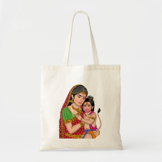 Sac à Tote Hanuman & Anjana Mata (Devant)
