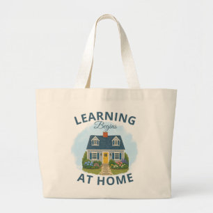 Sac à Tote « L'Apprentissage Commence à la Maison 
