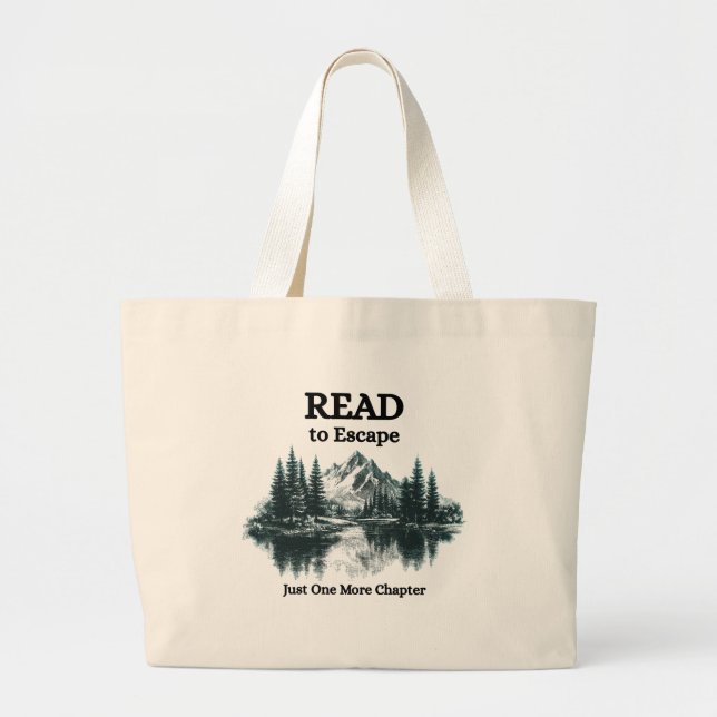 Sac à Tote « Lire pour s'évader – Juste un chapitr (Devant)