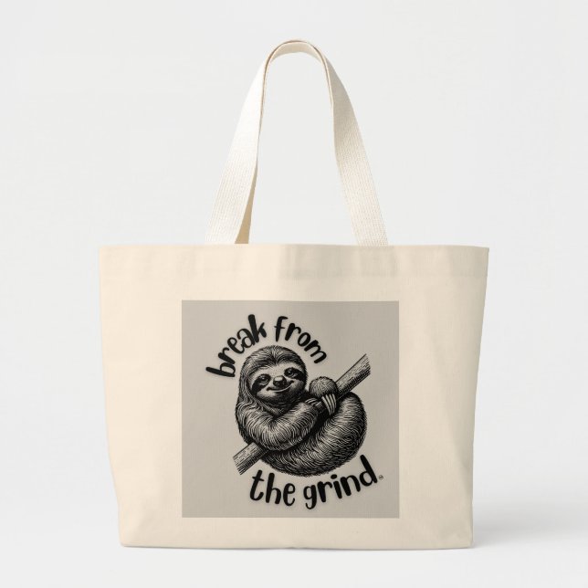 Sac à Tote Paresseux 2 (Devant)