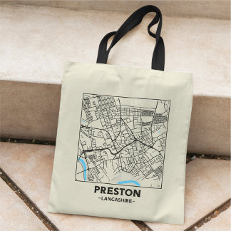 Sac à Tote Plan de la ville de Preston, Lancashire