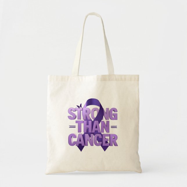 Sac à Tote Plus Fort que le Cancer | P de sensibil (Devant)