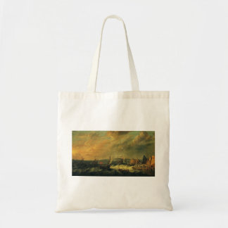 Sac à Tote Scène de Port Adam Willaerts Fine Art
