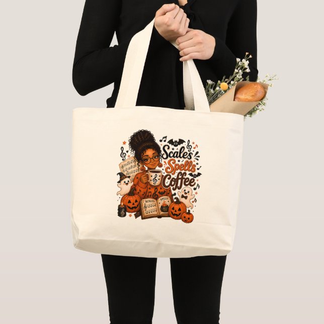 Sac à Tote Toile Prof de Musique Échelles Sortilèg (Devant (produit))