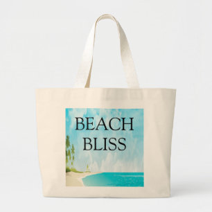 Sac à Tote Toile Scène Océanique Côte de Bliss