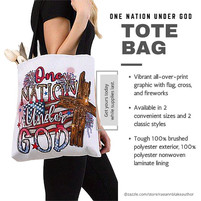 Sac à Tote Une Nation sous Dieu (Créateur téléchargé)