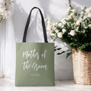 Sac à Tote Vert Sauge Mère du Marié