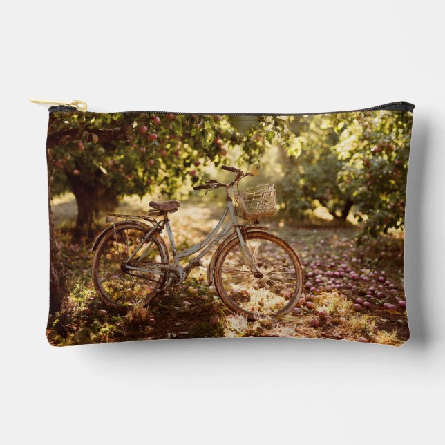 Sac à vélo vintage de forêt automnale (Recto)