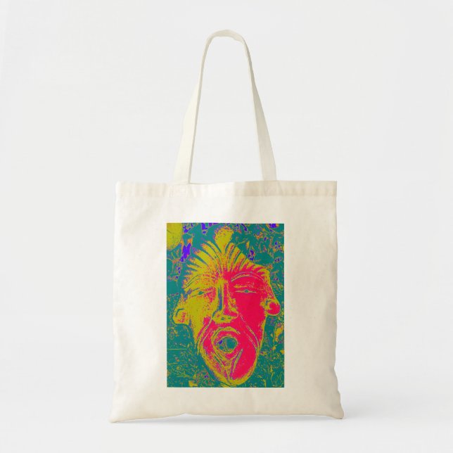 sac à visage rouge et jaune (Devant)