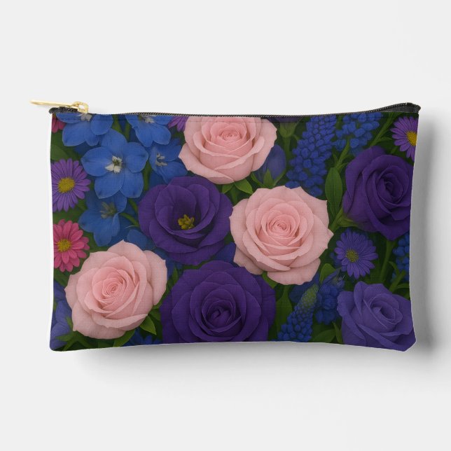 Sac Accessoire de Beauté en Fleurs (Recto)