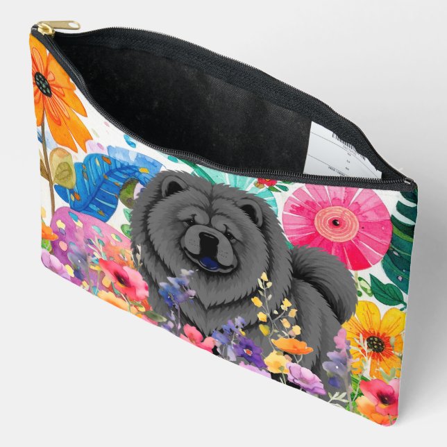 Sac Accessoire Grand - ZEN GARDEN Chow Noir (Ouvrir)