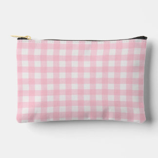 Sac Accessoire Petit Imprimé Gingham Rose Couture