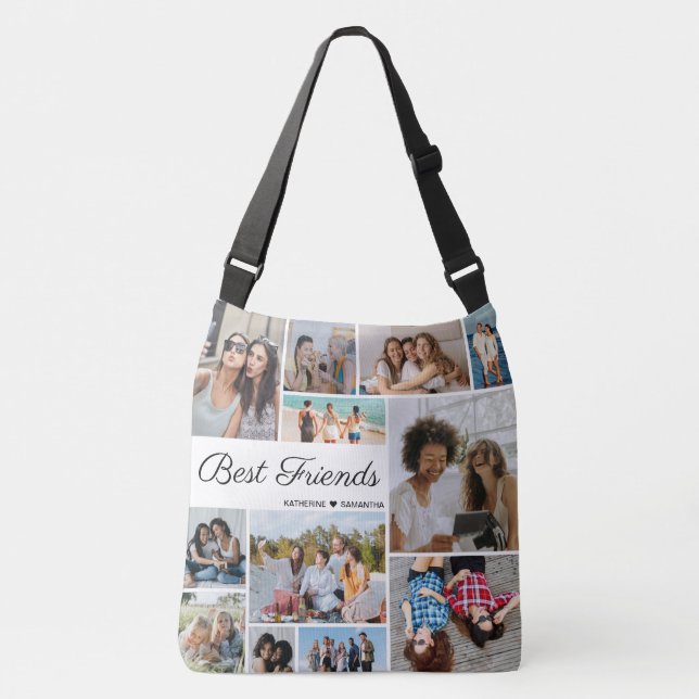 Sac Ajustable 12 Photo Collage Meilleurs Amis Pour Toujours (Devant)