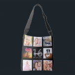 Sac Ajustable 16e anniversaire personnalisé photo collage fille<br><div class="desc">Un cadeau unique pour une fille de Sweet 16, 16e anniversaire, célébrant sa vie avec un collage de 8 de vos propres photos, photos. Personnalisez et ajoutez son nom, 16 ans et une date. Un arrière - plan noir chic. Lettres et chiffres gris et blancs. Le nom est écrit avec...</div>