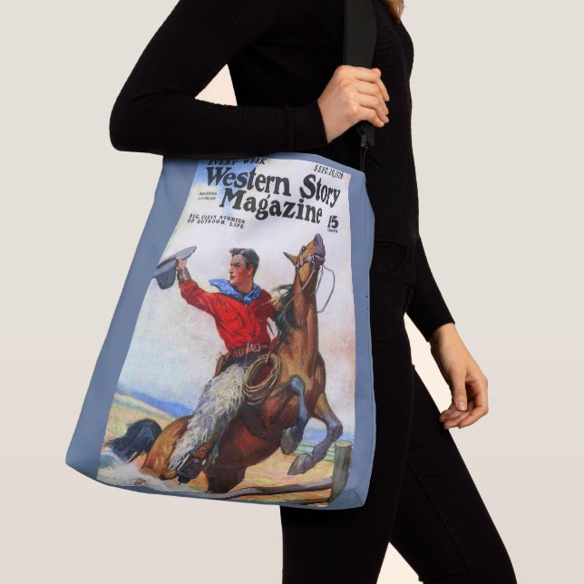 Sac Ajustable 1924 La revue Western Story en couverture. (De près)