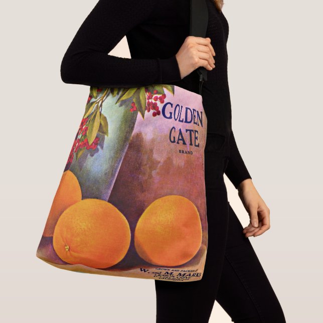 Sac Ajustable 1950 Golden Gate Marque orange crate étiquette (De près)
