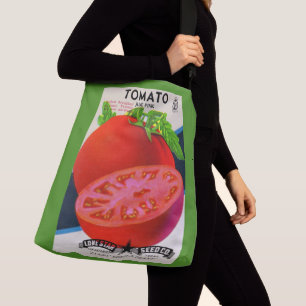 Sac Ajustable 1950s seed packet tomato print