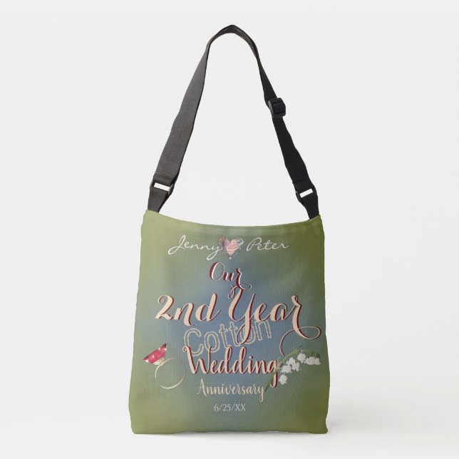 Sac Ajustable 2e anniversaire Mariage Lily de la Vallée (Devant)