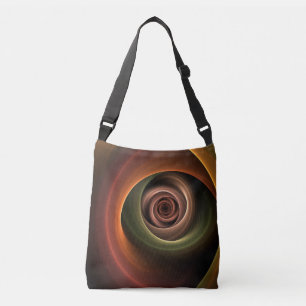 Sac Ajustable 3D Spirale Abstraite couleurs chaudes Art fractal