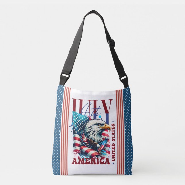 Sac Ajustable 4 juillet American Eagle Sublimation-61904 (Devant)