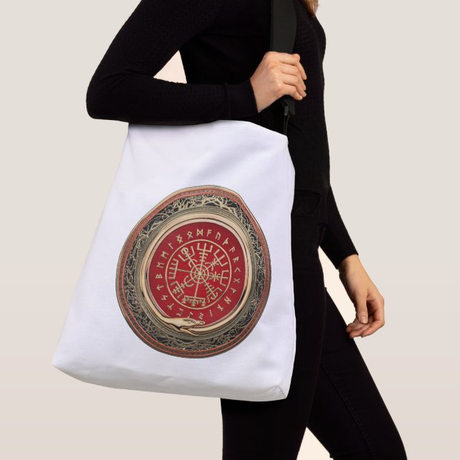 Sac Ajustable [600] Vegvisir - Viking Gold Magic Runic Compass (De près)