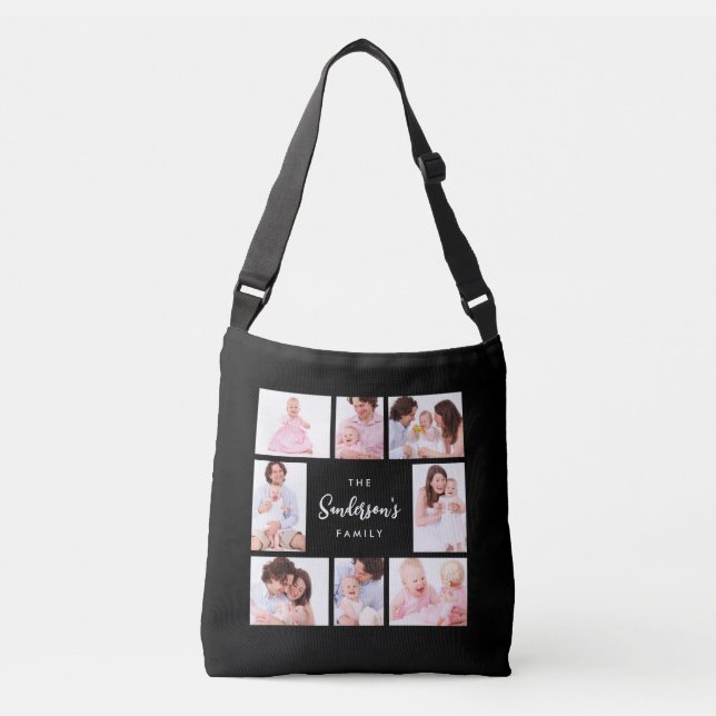 Sac Ajustable 8 Sections Family Photo in Black Frame (Devant)