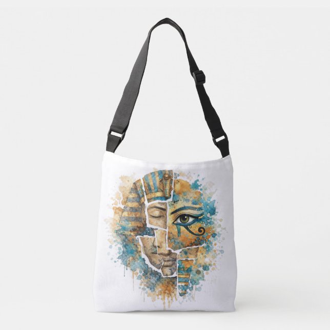 Sac Ajustable Abstract Egyptian Pharaoh Eye of Horus Mythology (Devant)
