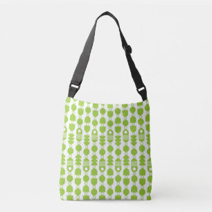 Sac Ajustable Abstrait 140823 - Martian Green sur blanc