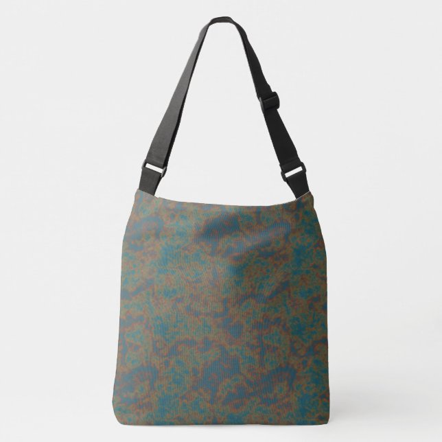 Sac Ajustable Abstrait de rouille turquoise (Devant)