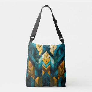 Sac Ajustable Abstrait Géométrique Moderne Élégant Or Sarcelle