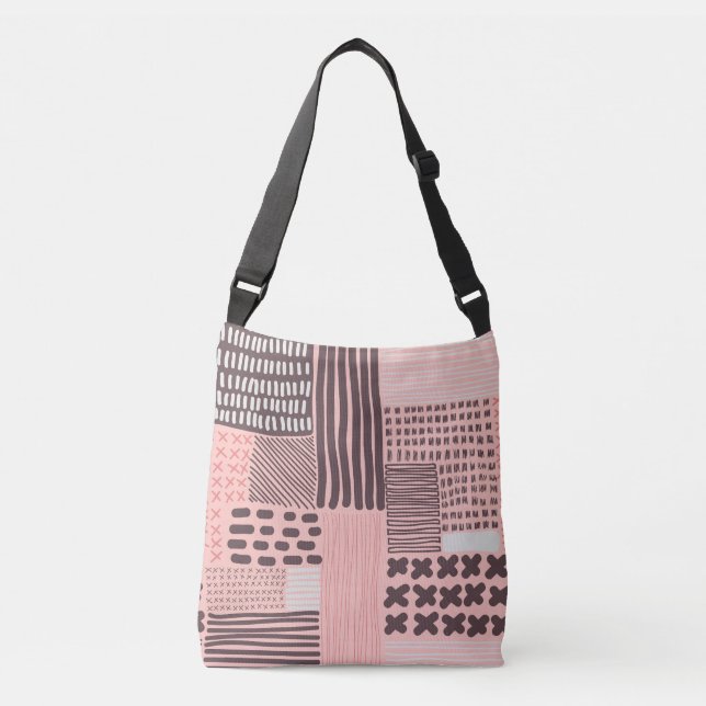 Sac Ajustable Abstrait moderne : texture transparente vintage. (Devant)