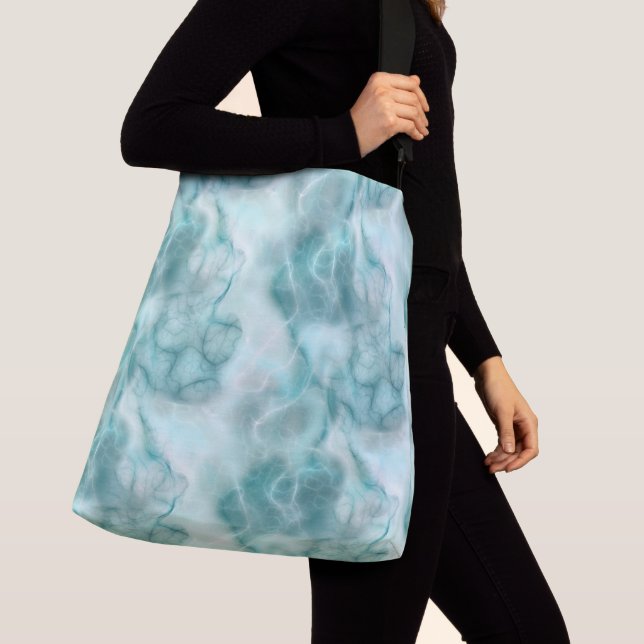 Sac Ajustable Abstrait turquoise (De près)