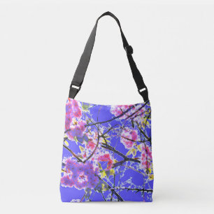 Sac Ajustable Abstraite fleur orientale imprimé bleu